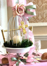 Dalmazio Design Fairy Tale Garden Bird Cage Centerpiece